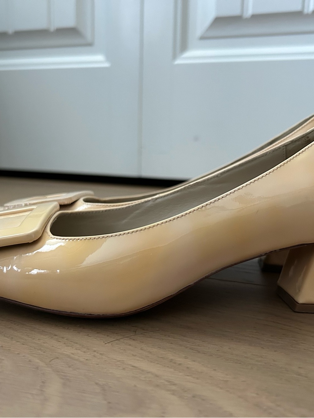 Roger Vivier “Belle” Patent Square-Toe Pumps Size 36 - Picture 3 of 5